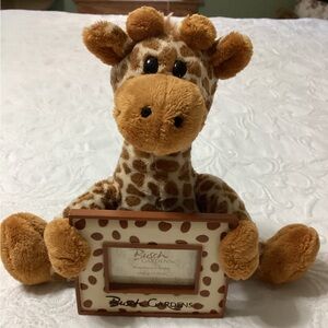 Busch Gardens Plush Giraffe Picture Frame Souvenir